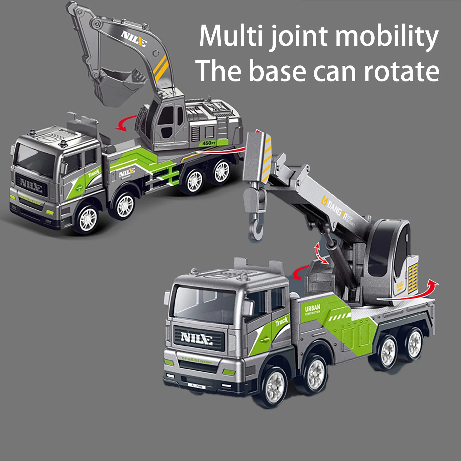 시뮬레이션 합금 광산 믹서 운송 크레인 엔지니어링 시리즈 모델카 어린이 장난감