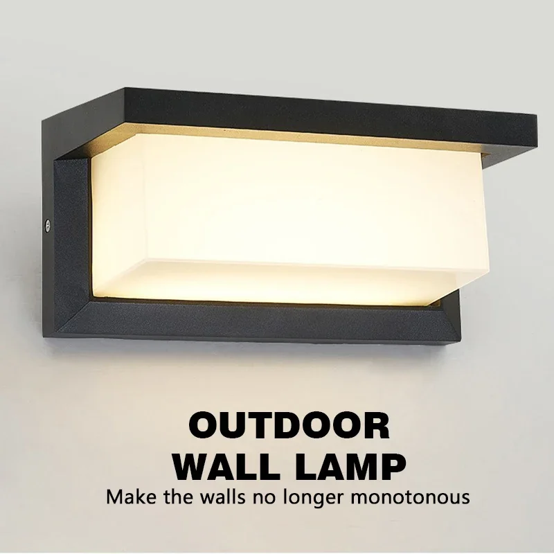 LED outdoor waterproof wall light 15W radar sensing indoor bedroom living room outdoor porch wall light garden decorative light