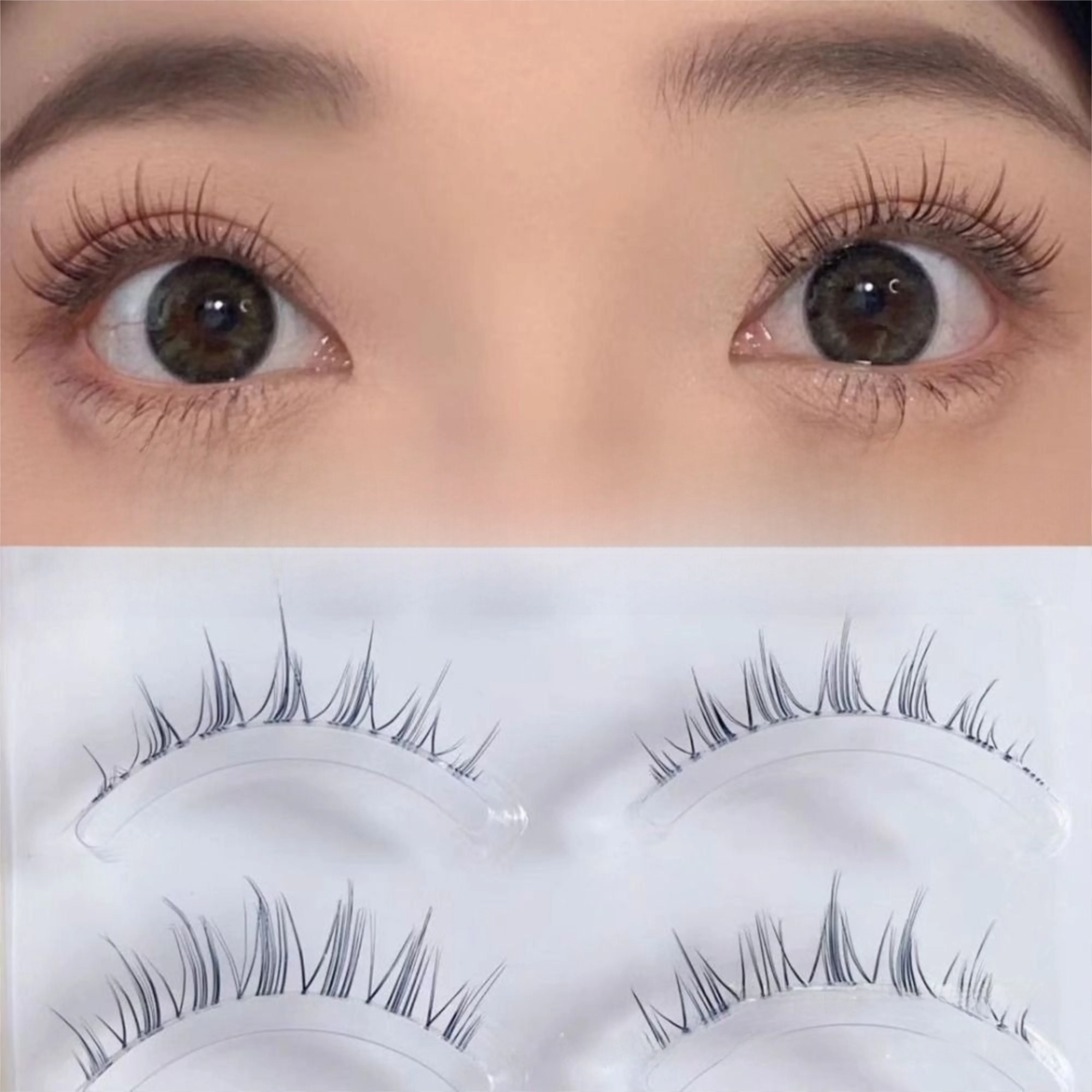 5 Pairs New Transparent Stem False Eyelashes Natural Manga Eye Eye Lashes Thick Soft Lash Extension Eye Makeup