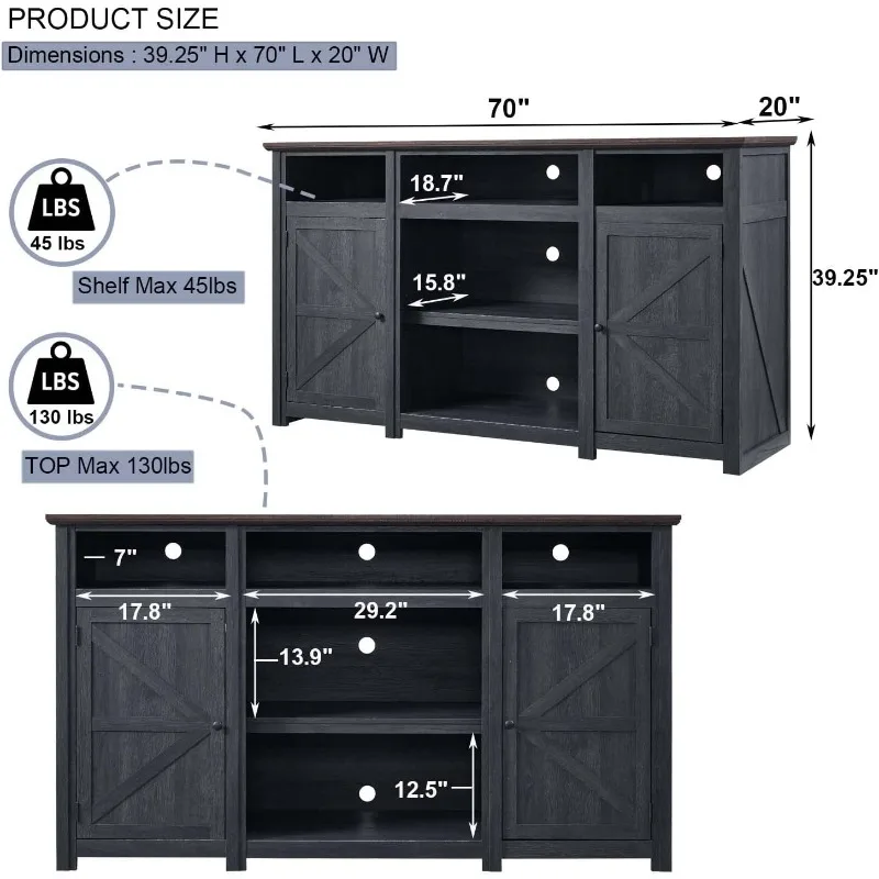 TV Stand for TVs Up to 80 inches, 39