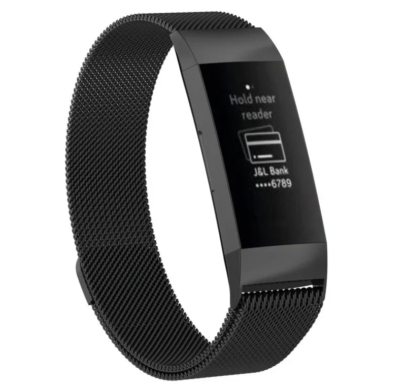 

Metal Band For Fitbit Charge 3 4 Smart Wacth Mesh Magnetic Loop Sport Strap For Fit bit Charge 3 SE Bracelet Stainless Steel