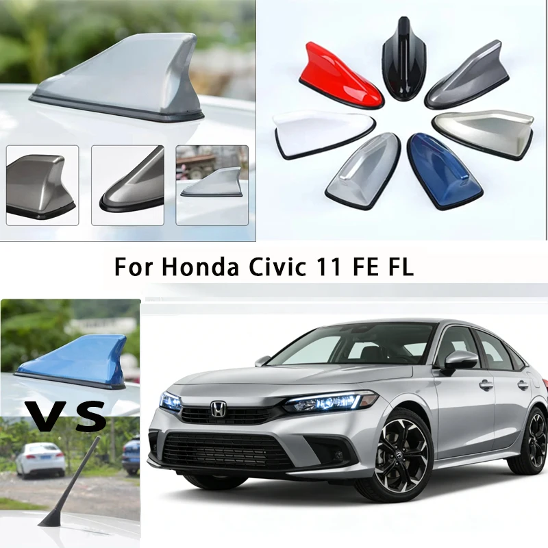 

For Honda Civic 11 FE FL Car Roof Top Mount Shark Fin Aerial Antenna Toppers Auto Radio AM FM Antenna Signal Amplifier Aerial
