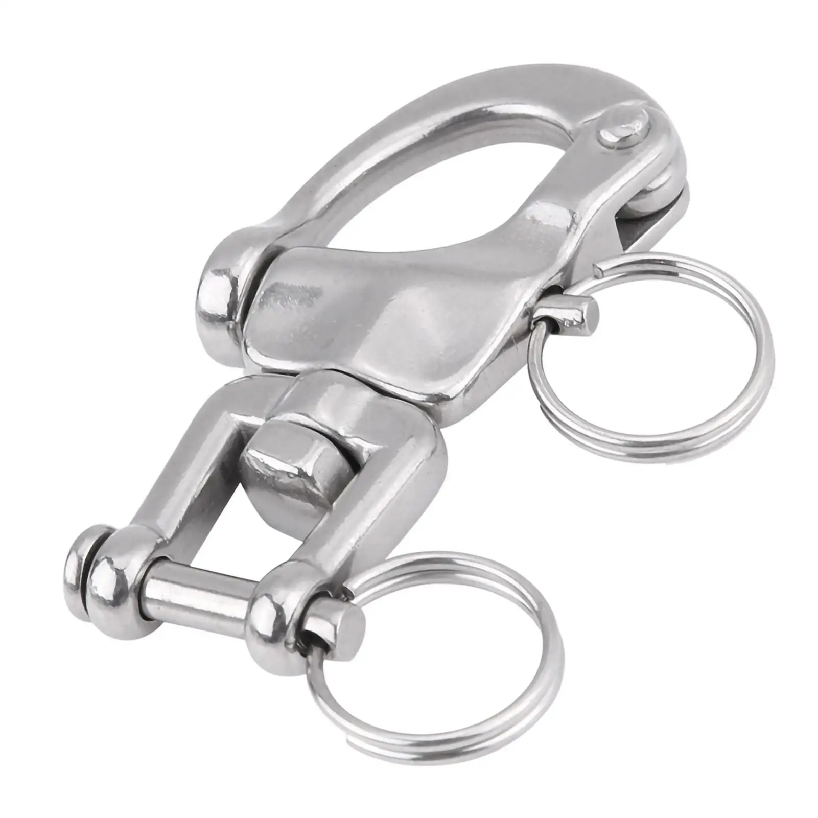 316 Stainless Steel Swivel Snap Shackle for Sailboats - Ideal for Spinnaker Halyard 01# & 03#