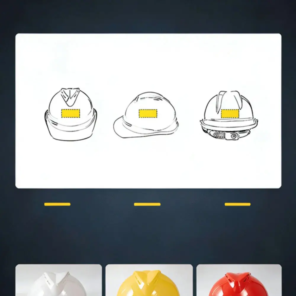 Hard Hat ABS Safety Helmet Construction Protective Headgear Breathable V Shape Anti Impact Industrial Work Site Cap