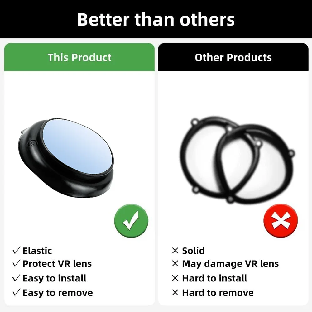 Lens Protective Cover Frame Anti-blue Lens Anti-Scratch Insert VR Lens Protector Frame for Meta Quest 3 Accessories