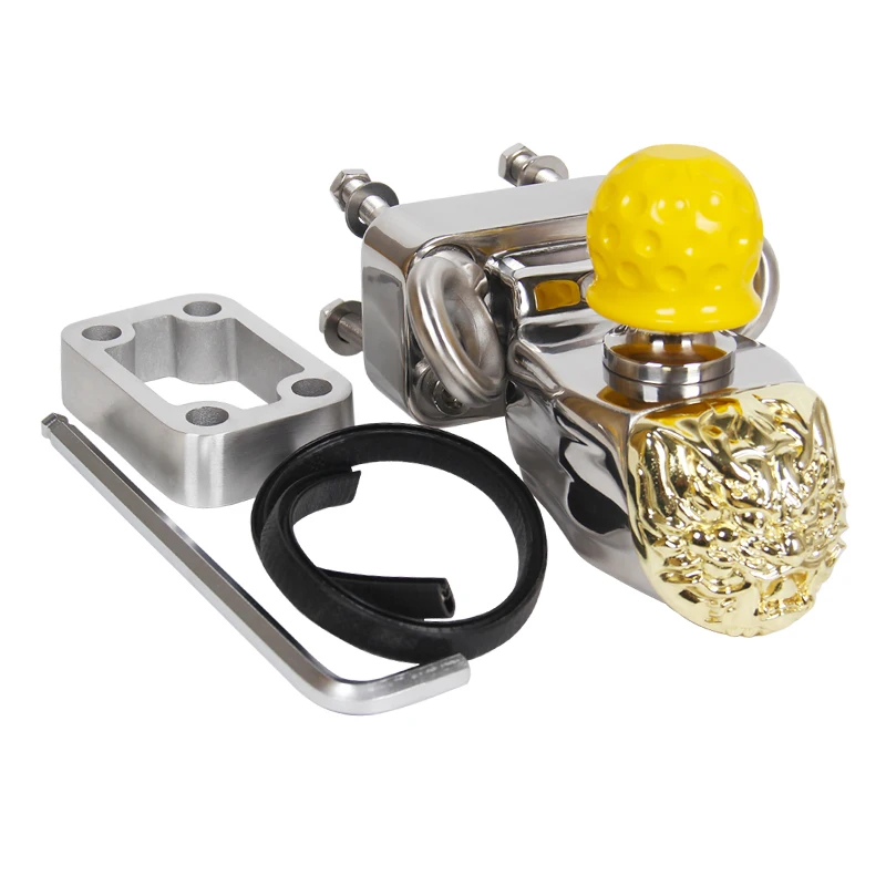 

ZAIQU High Strength Steel Dragon Mask Rear Tow Hook for LX570 Car Trailer Accessories