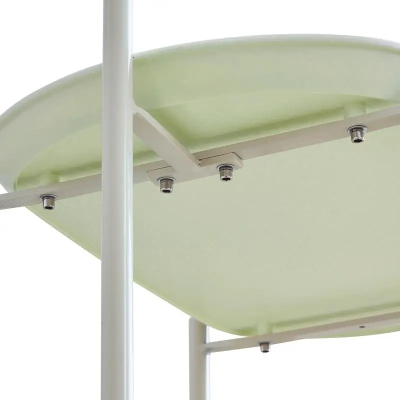 عربة تخزين القمر الأخضر عربة متنقلة إسكندنافية للمطبخ رف تخزين مزدوج بسيط منظم أريكة غرفة المعيشة