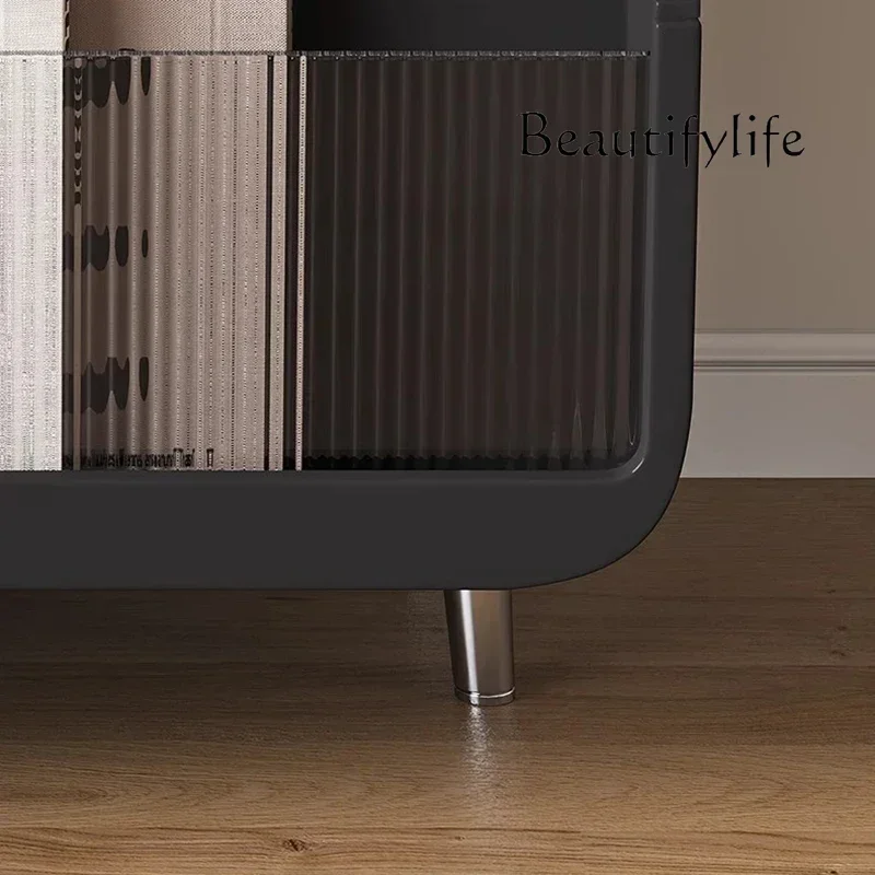 TT فاخر أسود طاولة ليلية أدراج خشبية منتصف القرن منضدة جمالية تخزين مخفي العصرية Mesitas De Noche أثاث غرفة نوم