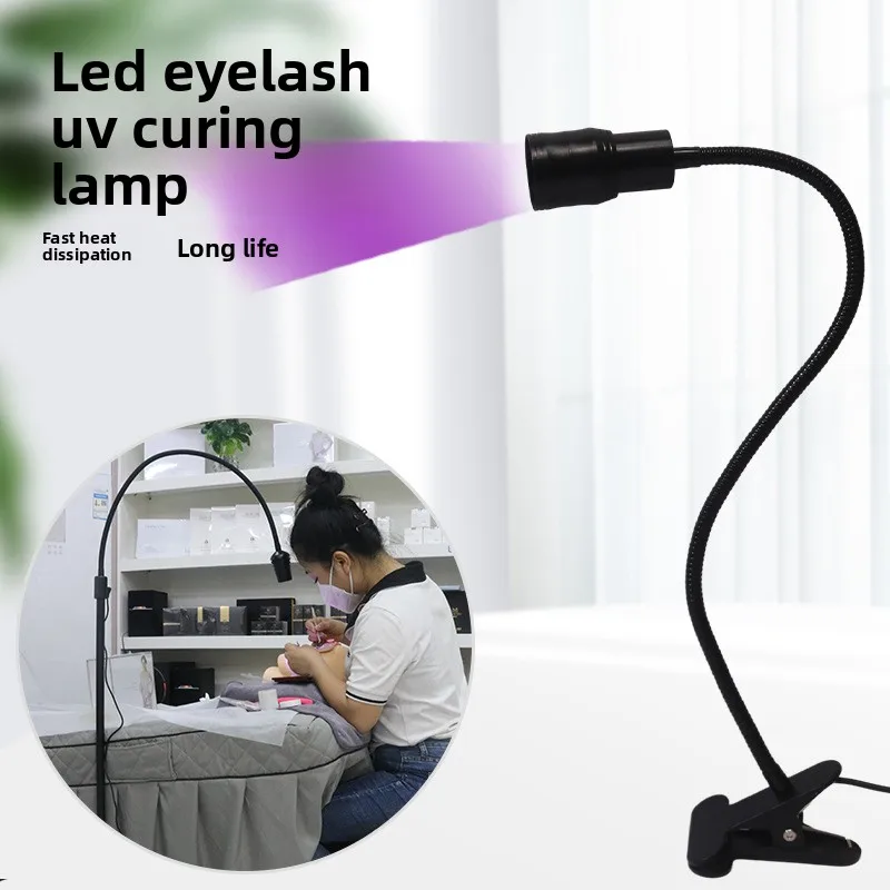 2026 Foot Pedal Timing LED UV Curing Light Lash Salon UV Eyelash Glue Ultraviolet Lamp