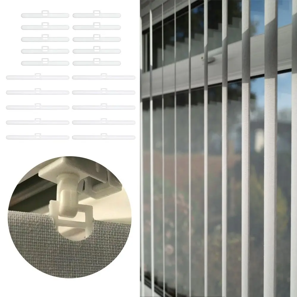 10PCs 82MM Curtain Accessories Home Connector Slats Replacement Slat Hanger Chain Vertical Blind Curtain Repair Clips
