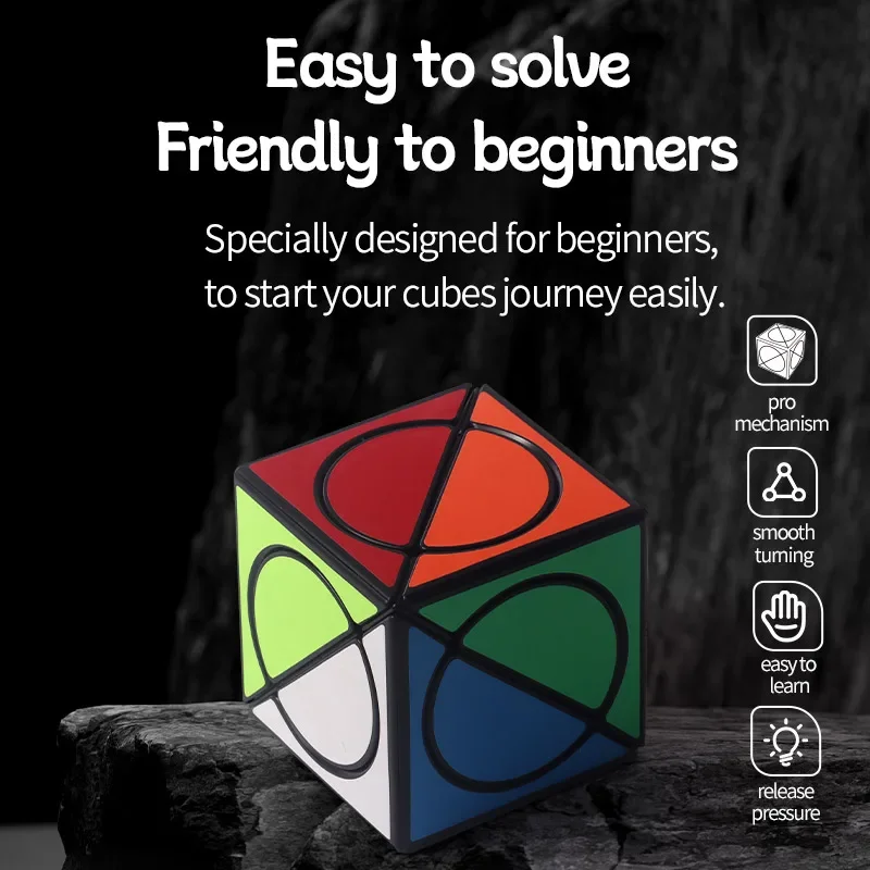 [CubeFun] ZEPUZZLES Shattered Eye Cube Magic Speed Cube Forma strana Puzzle Rompicapo Giocattoli educativi per bambini per il regalo