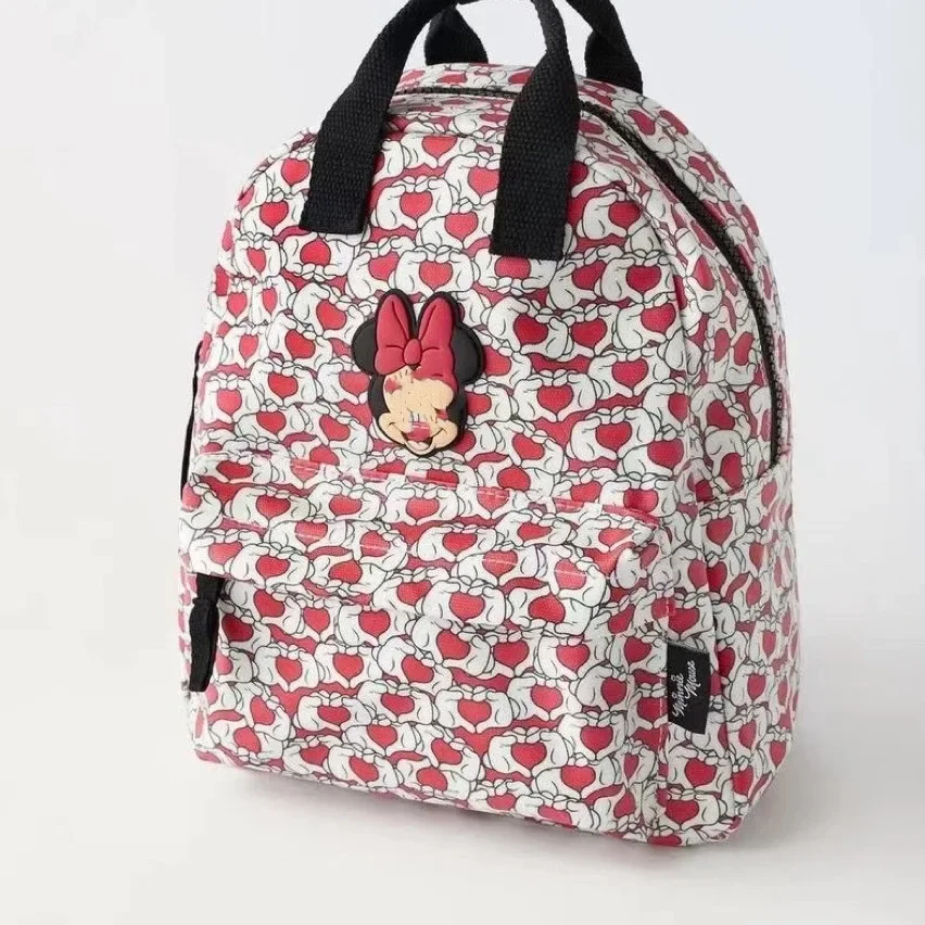 Disney-Meninas Mickey Mouse Mochilas, Bolsas Kawaii, Impressão Lantejoula, Armazenamento De Viagem, Mochilas Elegante, Jardim De Infância Mini Mochila