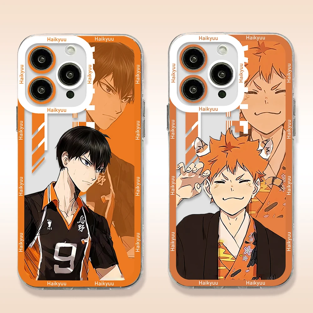 Anime H-Haikyuus Hinatas Shoyos Phone Case For Samsung S24 S23 S22 S21 S20 Note20 Note10 Plus Ultra Lite 5G Clear Soft TPU Cover