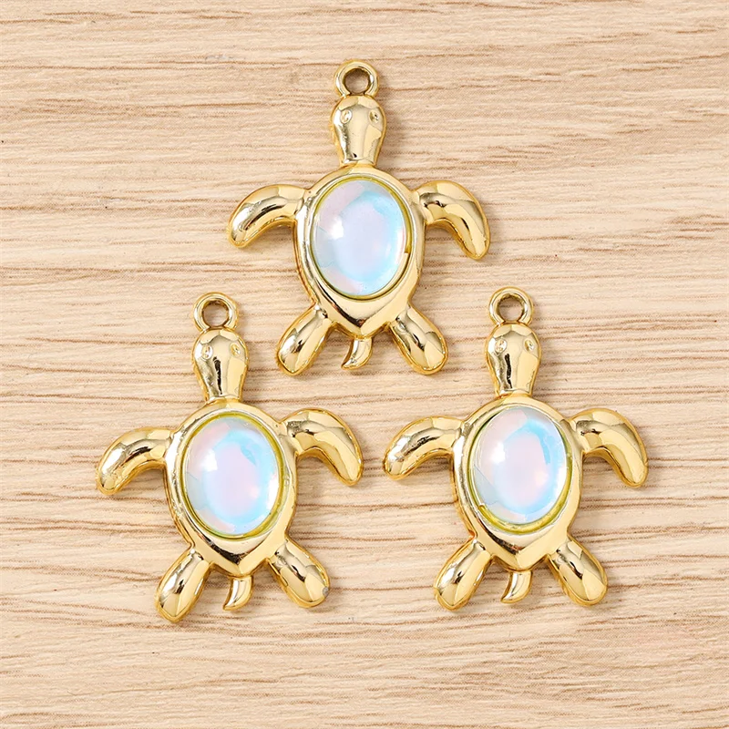 Tusember 10 Stück Kristall-Meerjungfrauen-Schwanz-Muschel-Quallen-Schildkröten-Anhänger für Halsketten, Ohrringe, Armbänder, Anhänger, Bastelarbeiten – Detail 20
