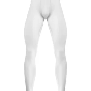 Herren nackte Yoga -Eisseidenhosen, Ultra -Fine -Leggings genäht, atmungsaktiv, enge Elastizität, Bewegung, Fitness, UMFD, Sommer 12 Hauptverkäufer nackt - №5