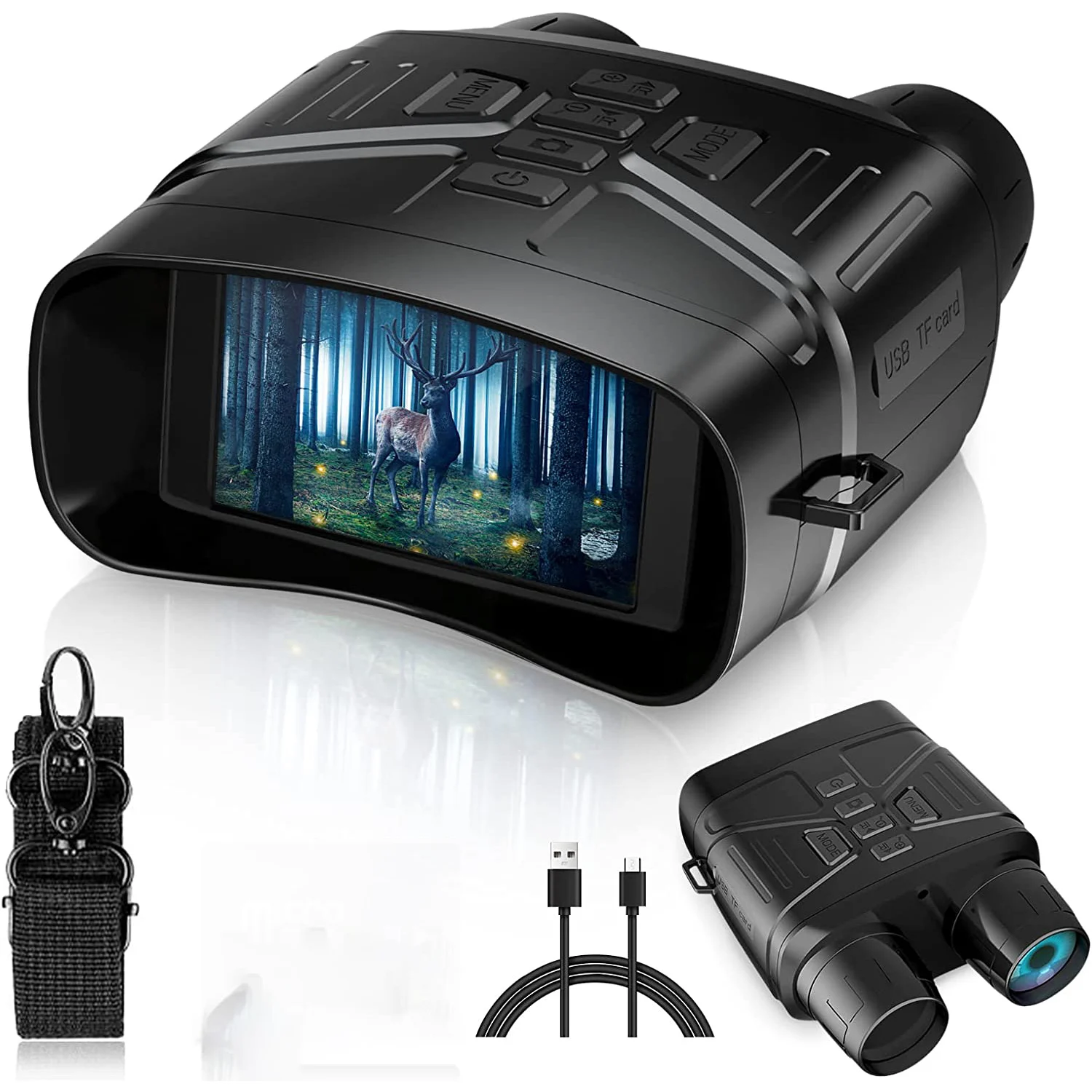 

5X Digital Zoom Binoculars,4K HD Infrared 300m Night Vision Devices,Telescope for Bird Watching,Camping,Hunting