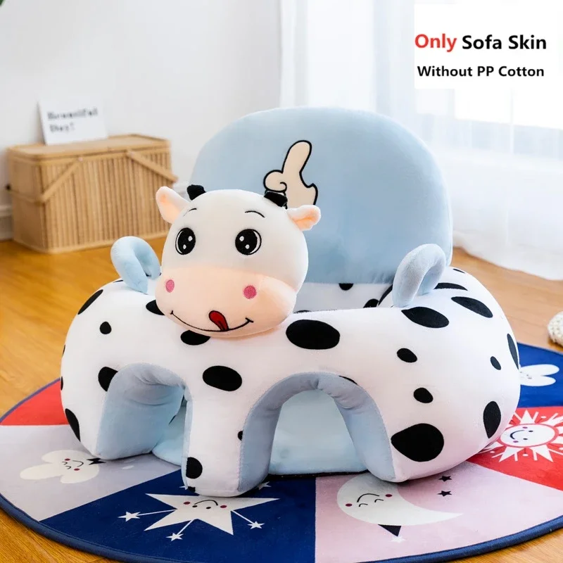 Cute Cartoon Baby Sofa Cover Learning to Sit Seat Feeding Chair Case Kids Baby Sofa Skin Infant Baby Seat Sofa Without Cotton