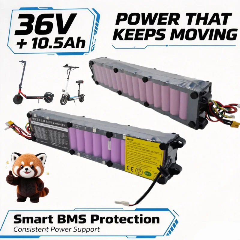 Rechargeable 36V 10500mAh Li-ion Battery, Special Replacement Pack for M365 M356 Pro Scooter