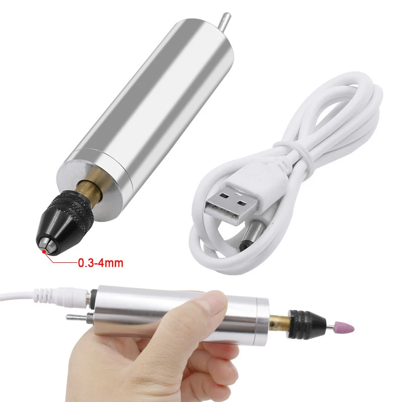 USB DC Mini Wireless Grinder Paddle Switch Rotary Tools Portable Electric Carving Pen for Grinding Polishing Wood Glass Metal