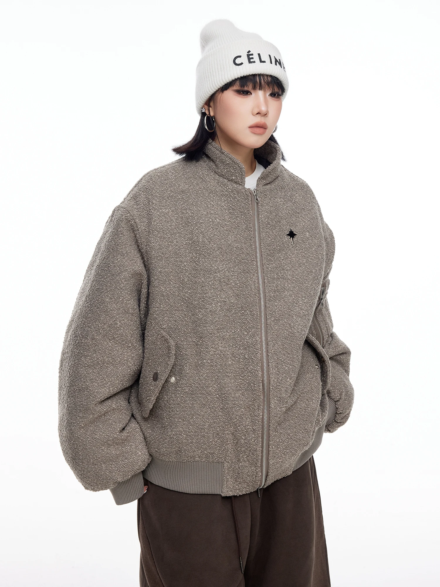 

Thiened American Sle Baseball Jaet, хлопковое пальто, женское зимнее новое свободное теплое хлопковое пальто в стиле ретро, наполнитель из полиэфирного волокна