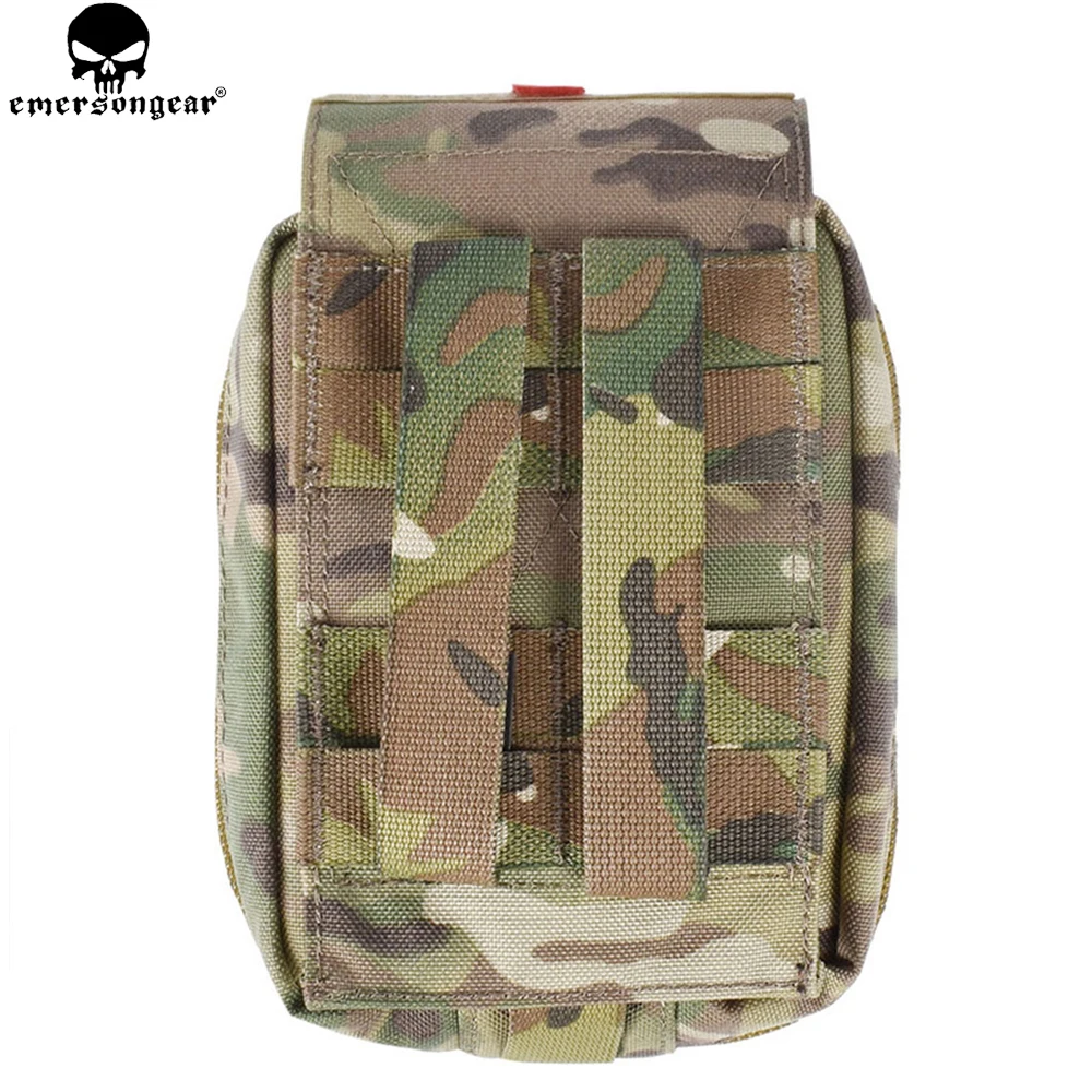 EMERSONGEAR-Bolsa de primeros auxilios táctica, Kit Molle, bolsa médica, bolsa de utilidad civil, Paintball EDC, Multi-camuflaje, negro, EM6368