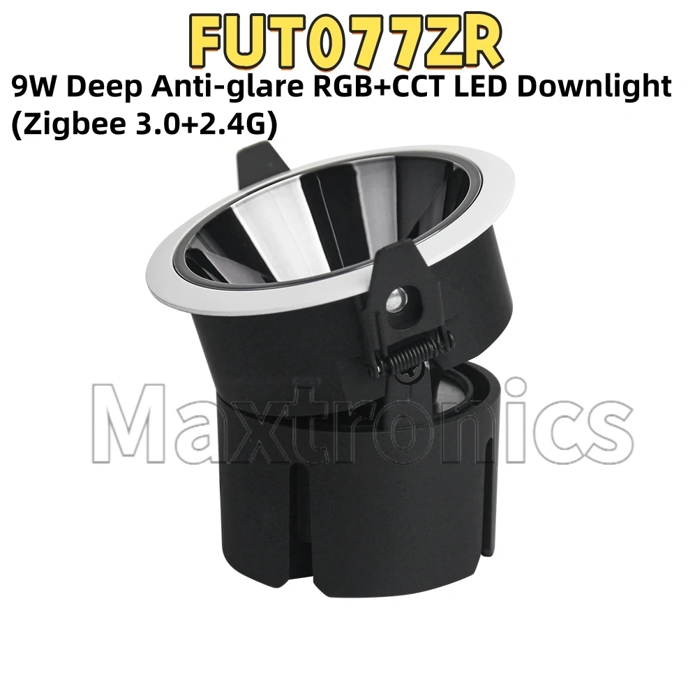 NUOVO 9W/18W RGB + CCT (Zigbee 3.0 + 2.4G) Faretto da incasso a LED MIBOXER AC110V 220V Profondo antiriflesso Tuya WiFi RF Remoto FUT076ZR/077/FUT078ZR