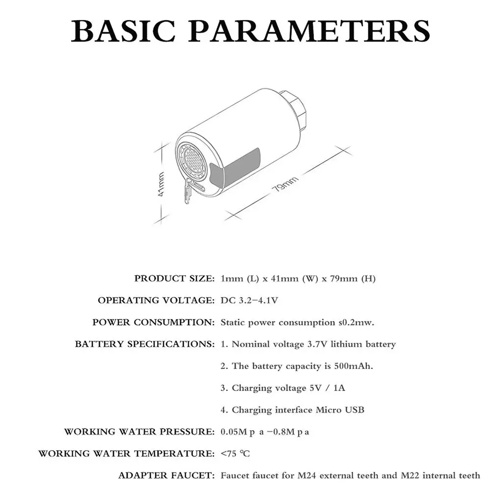 Intelligentless kraansensor, niet-sproeieradapter, badkamer