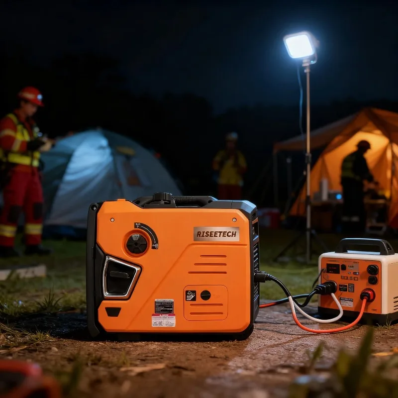 Super Quiet 6500W Inverter Generator Dual Fuel Capable Portable For RV Camping Outdoor Events 50/60Hz Inverter Silent
