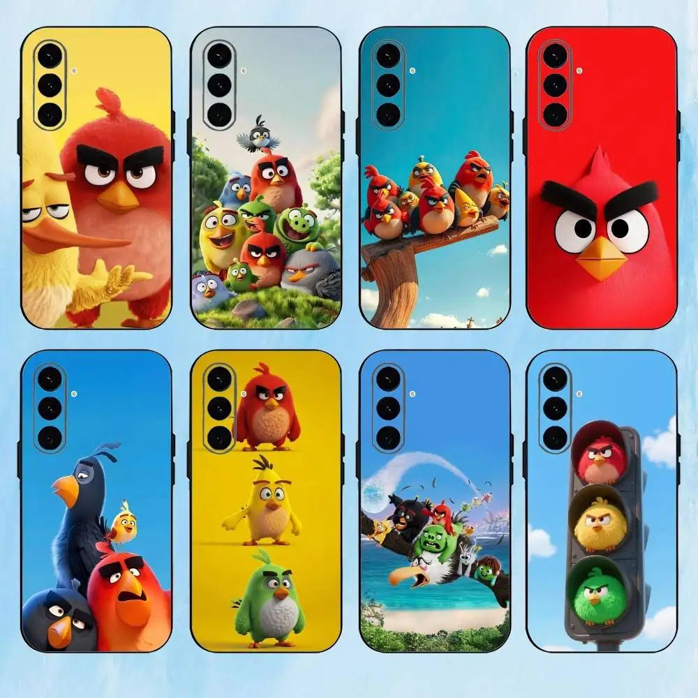 

G-Game A-Angry Funny B-Birds-s Phone Case For Samsung Galaxy A73,A72,A71,A70,A53,A52,A51,Others Soft Black Cover