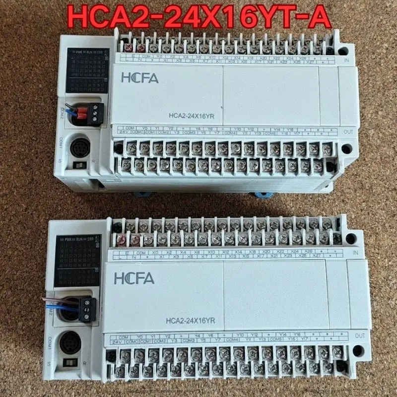 Second-hand HCA2-24X16YR-A PLC controller function test is normal