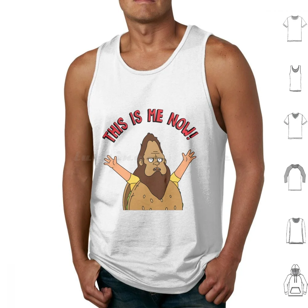 

This Is Me Now! Tank Tops Print Cotton Beefsquatch