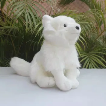 시뮬레이션 동물 Samoyed 흰 개 Samoyedska Layka 강아지 가족 애완 동물 모델, 부드러운 봉제 인형 장난감, 소년 소녀 친구 선물