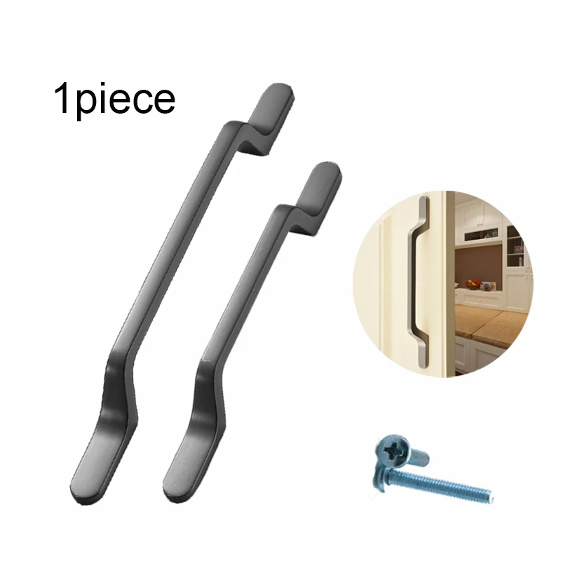 Cabinet Handle Square Furniture Hardware 1pc Modern Minimalist Cabinet Pull Zinc Alloy Handle for Drawer Wardrobe Cabinet Door