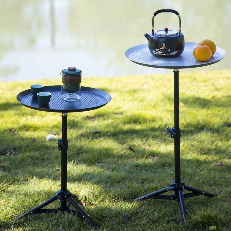 

Portable Outdoor Camping Table Foldable Travel Picnic Tables Vehicle-mounted Lightweight Small Roundtable Tourism Camp Furniture