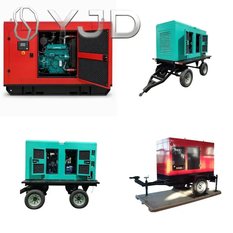 35KW Silent Type Portable Trailer Generator with Branded Engine ATS Easy Maintenance Long Service Life for Farm and