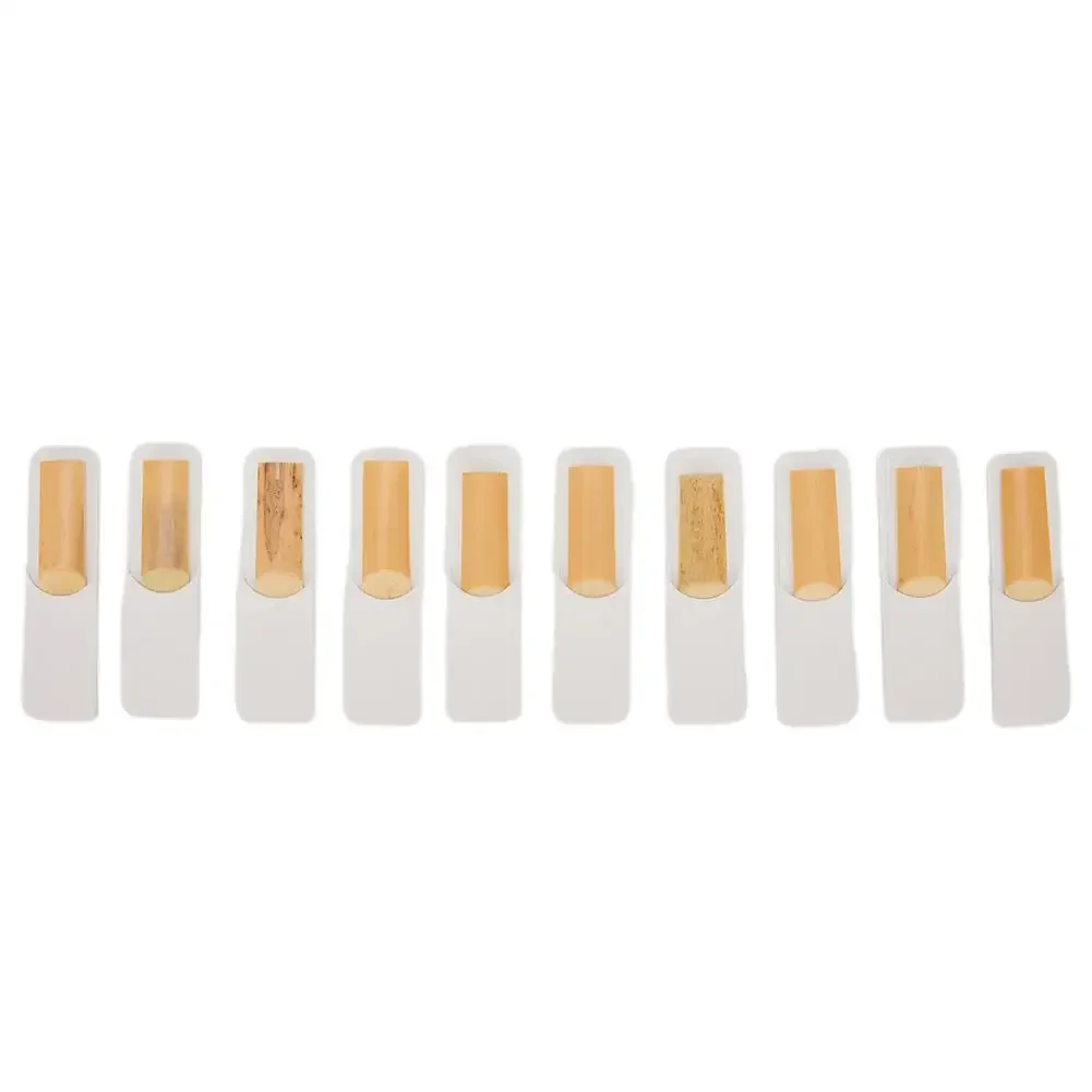 10pcs Eb Tenor Saxophone Reeds Strength 2.5 Woodwind Instrument Saxophone Soprano Sax Clarinet Parts Accessories Sax Reed