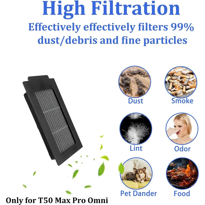 A97T Replacement Kits For Ecovacs Deebot T50 Max Pro Omni Vacuum Cleaner, Accessories Parts