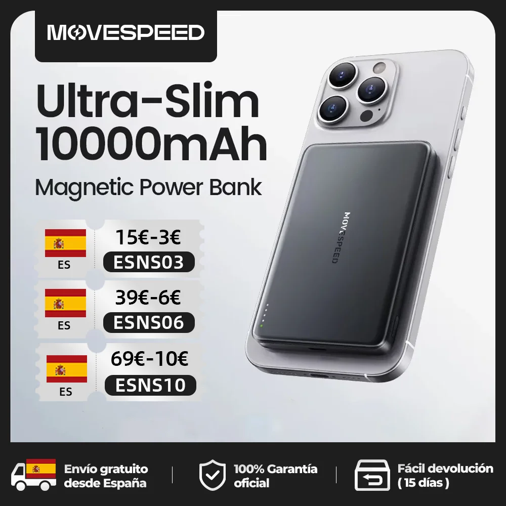 MOVESPEED S10 10000mAh Magnetic Power Bank Fast