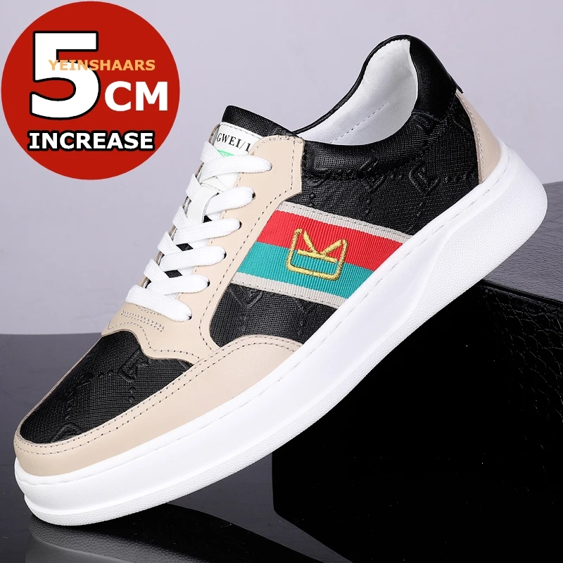 

Luxury Man Elevator Shoes Brand Lift Sneakers Casual Height Increase 5cm Sports Taller Shoes Comfortable Breathable Men Shoes