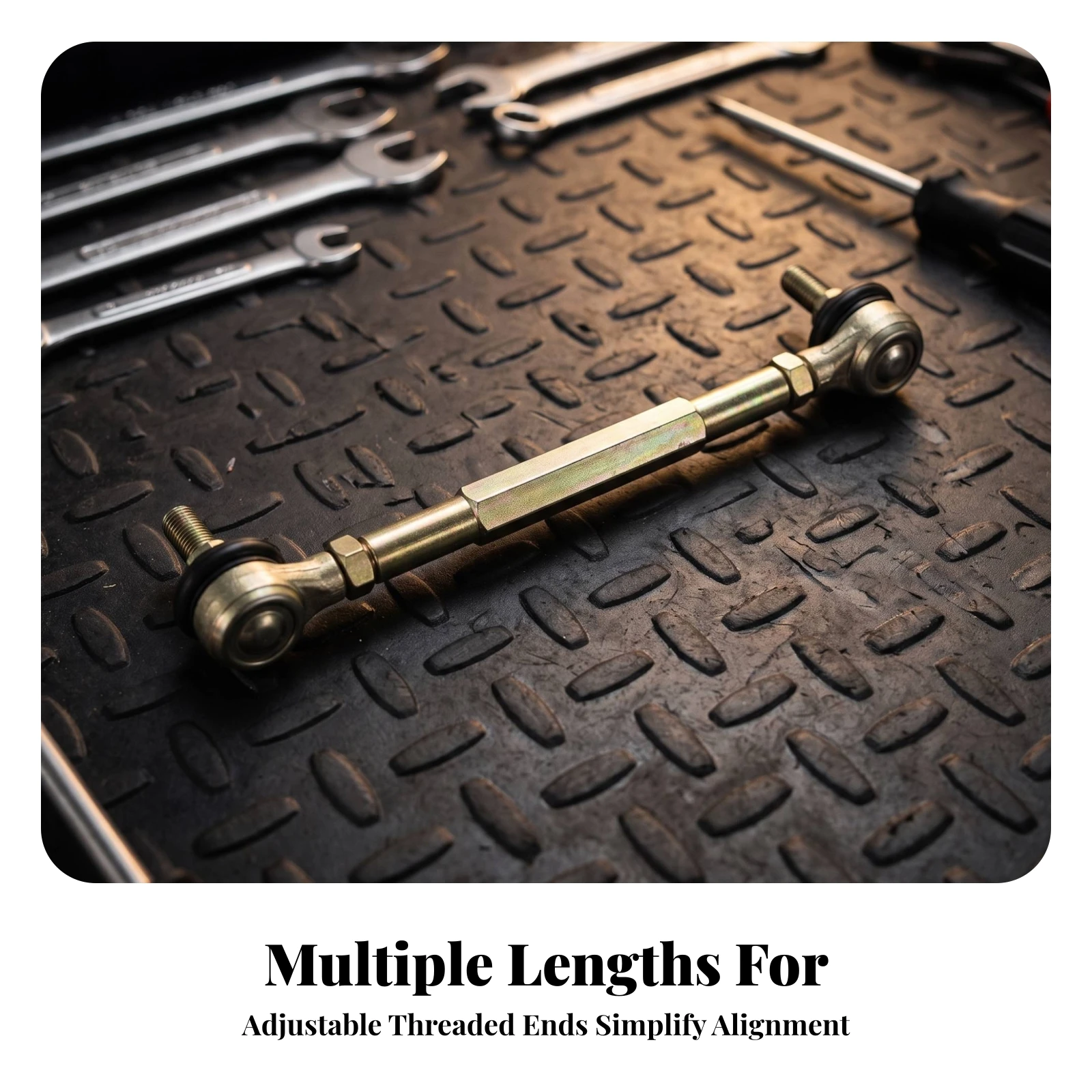 Steering Tie Rod Assembly Threaded Tie Rod with Ball Joints Ball Joint High-Strength CNC-Machined for DIY Builders, Go-Kart