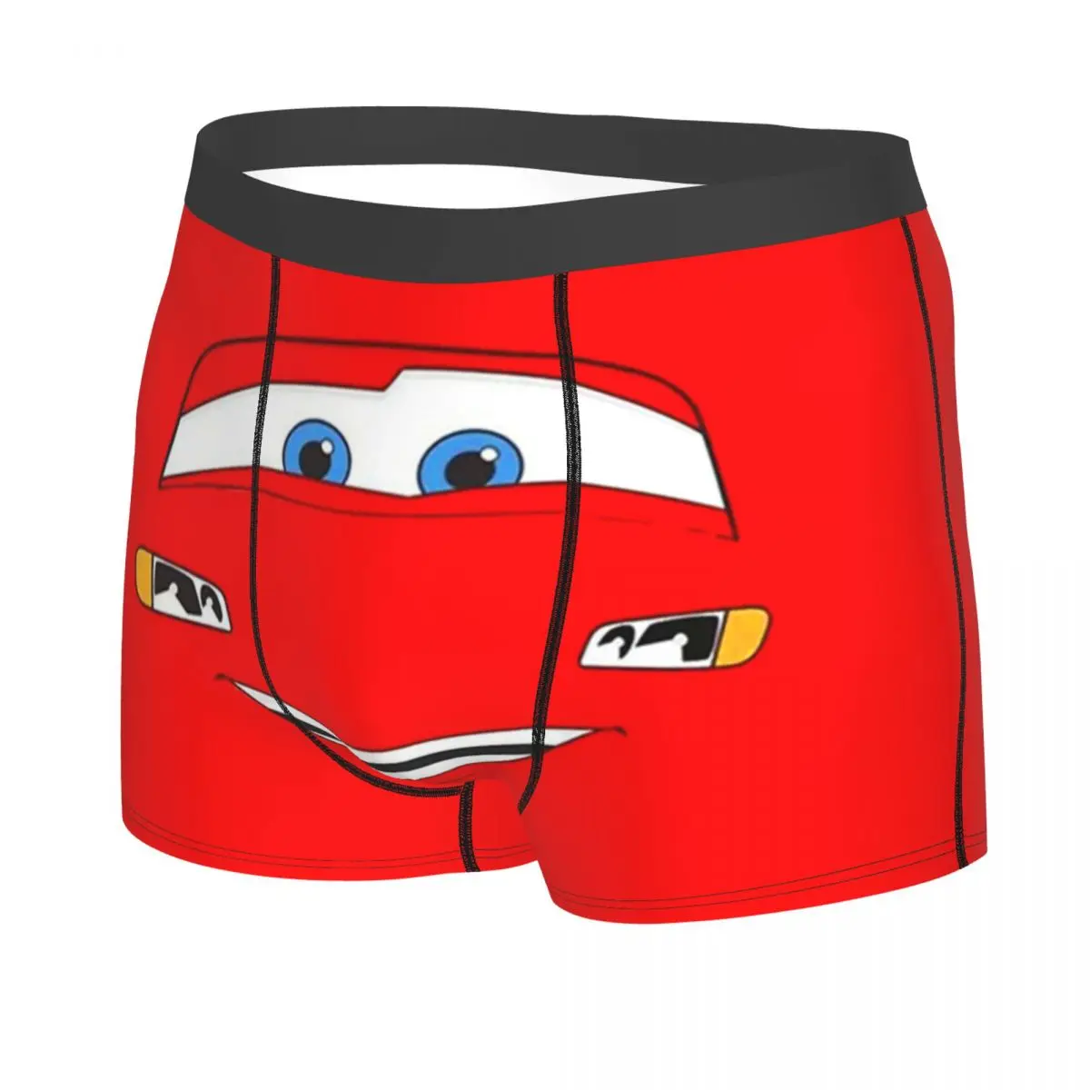 Custom Happy Cars Lightning McQueen Boxer Shorts For Homme 3D Printed Cartoon Underwear Panties Briefs Breathable Underpants