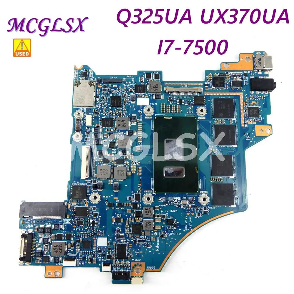 

UX370U i7-7500CPU 16GB RAM материнская плата REV2.0 для ноутбука Asus Q325UA UX370UA протестированная использованная материнская плата