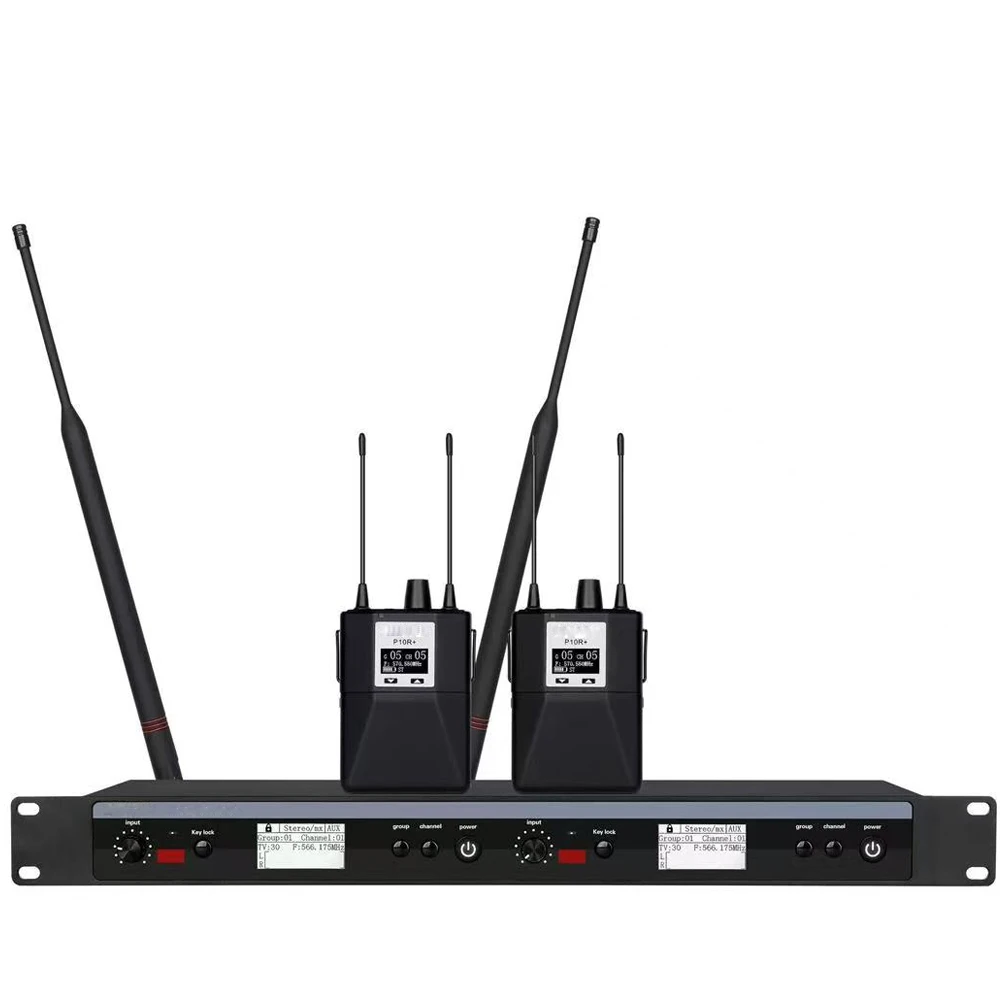 Sistema de Monitor intrauditivo estéreo inalámbrico profesional Monitor multicuerpo de 2/4/6/8 canales, Monitor intrauditivo para exteriores de escenario de banda