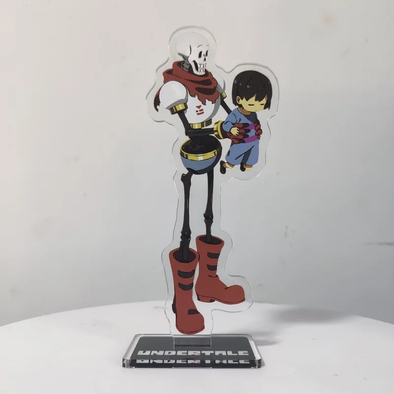 Japan Game Undertale Anime Figures Cosplay Acrylic Stands Model Character Sans Frisk Papyrus Standing Sign Desk Decor Fans Gift