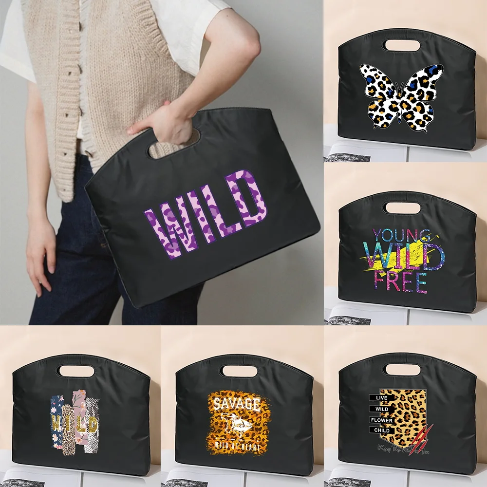 

2026 Fashion Briefcase Laptop Protection Case Unisex Astronaut Wild Printed Handbag Business Document File Conference Tablet Bag