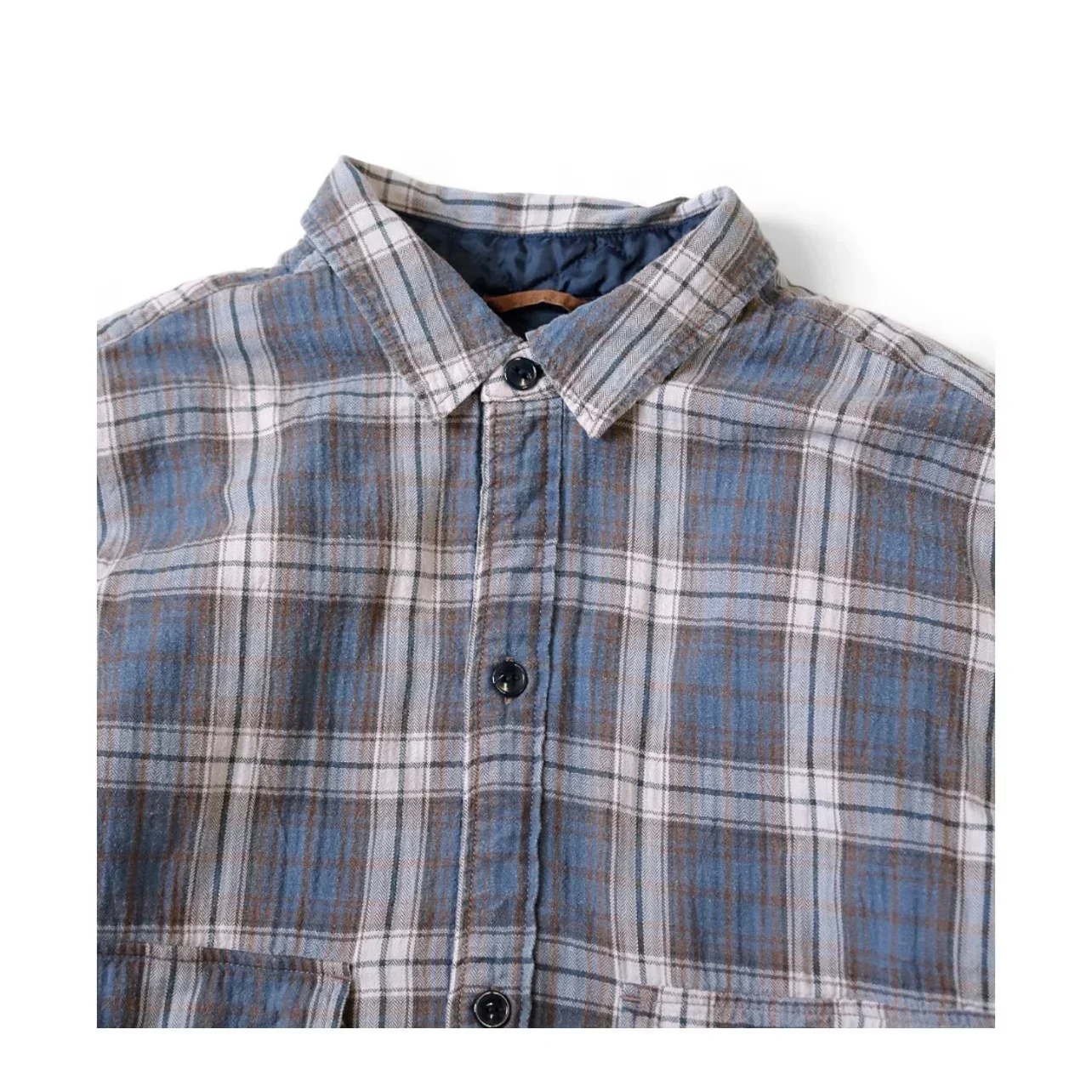 Japan 23AW KAPITAL Hirata and Hiroshi Casual Warm Plaid Mid Length Loose Fitting Cotton Jacket with Long Sleeves Shirt Coat