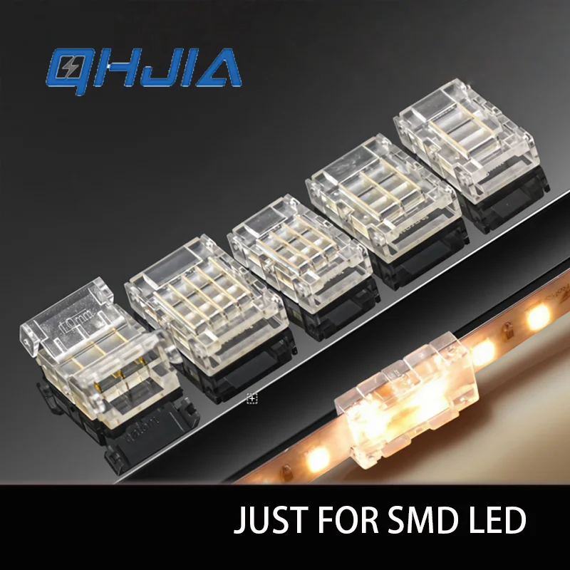 SMD-LED-Kristallverbinder, 2, 3, 4, 5-poliger, lötfreier Schnellanschlussklemmenblock für die Installation von 5/8/10 mm LED-Streifen-Lichtdraht