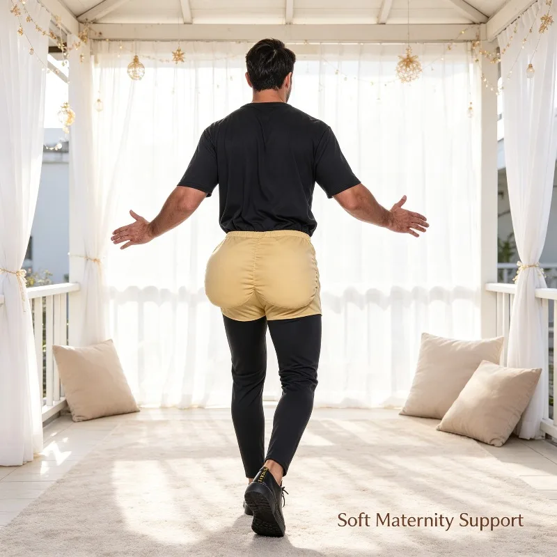 Adult Fake Pregnancy Abdomen and Buttocks Props Are Ideal Choices for Prank Stage Performances Pregnant Women Role Parties
