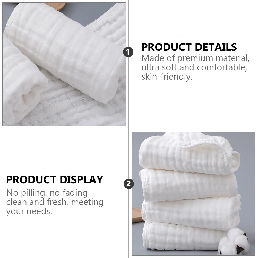 

2Pcs Baby Gauze Bath Towel Premium Soft Comfortable SkinFriendly Absorption Breathable QuickDry NoPilling Fading Clean