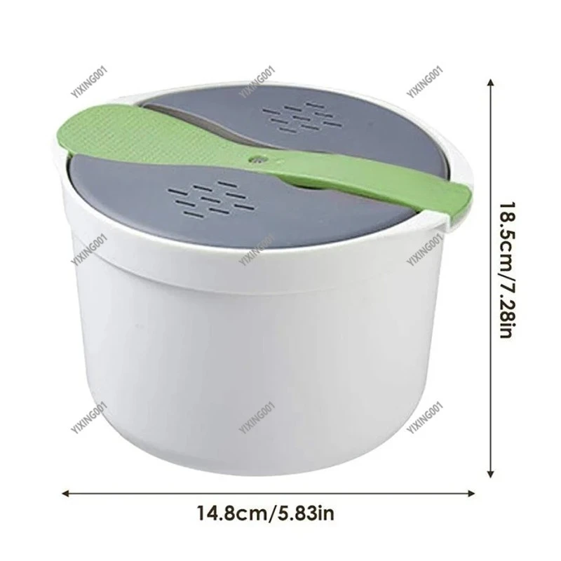 Horno microondas, olla arrocera, contenedor de alimentos portátil, vaporizador multifunción, olla arrocera, fiambrera Bento, utensilios para cocinar al vapor